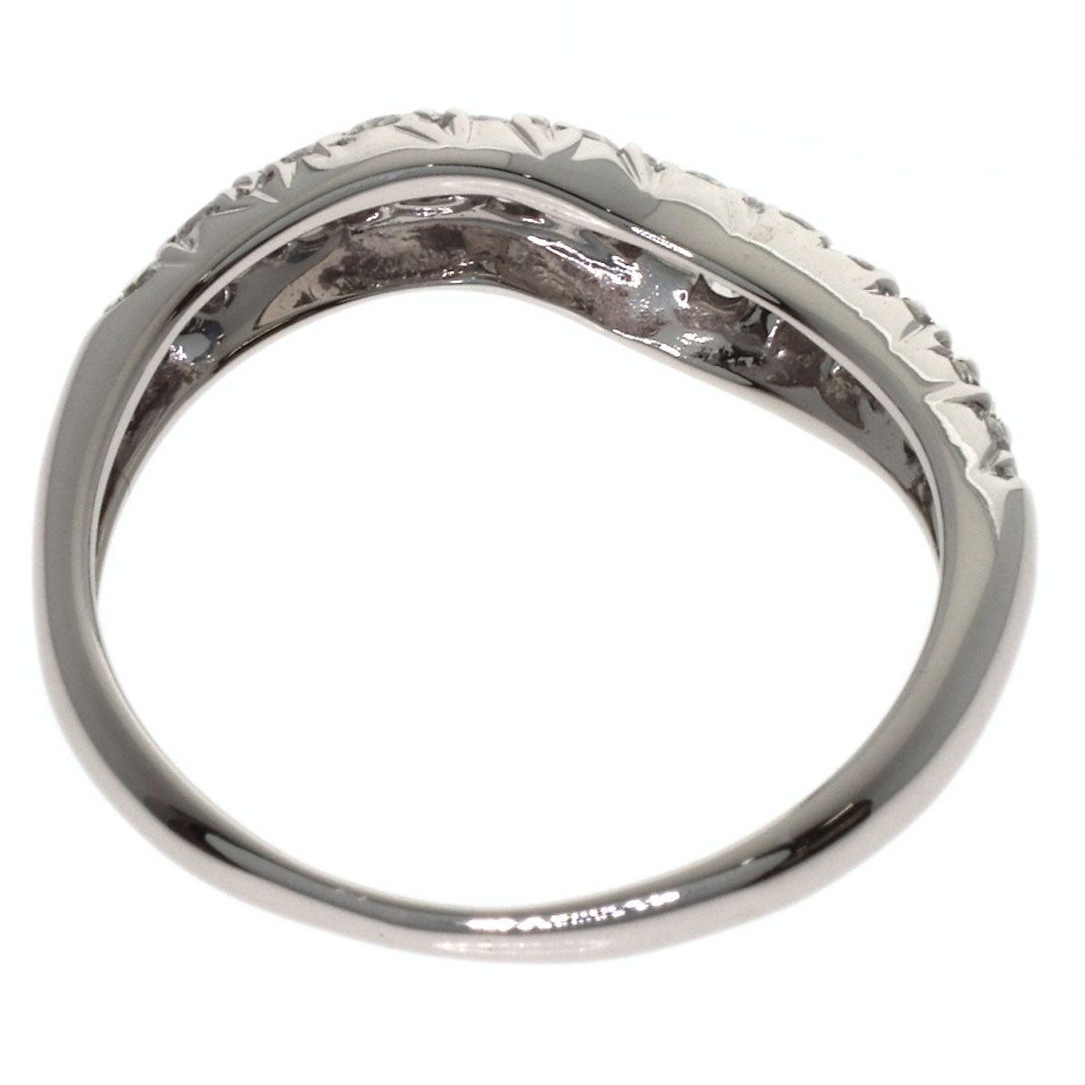 Van Cleef & Arpels Pave Diamond Ring K18 White Gold Ladies [Used]