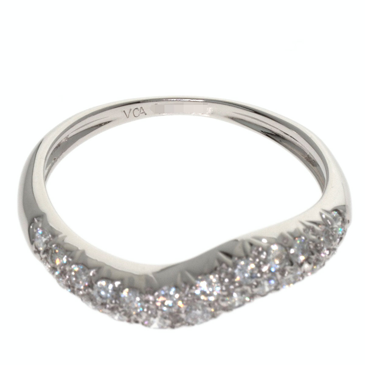 Van Cleef & Arpels Pave Diamond Ring K18 White Gold Ladies [Used]