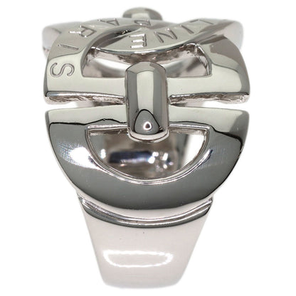 CELINE logo Ring Platinum PT900 Ladies [Used]