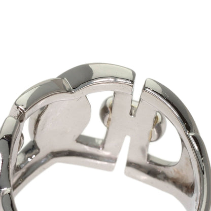 CELINE logo Ring Platinum PT900 Ladies [Used]