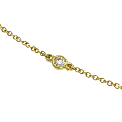 TIFFANY&Co. By The Yard 1P Diamond Bracelet K18 Yellow Gold Ladies [Used]