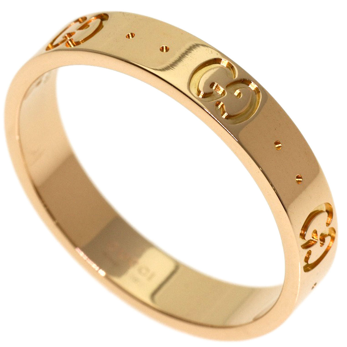 GUCCI Icon ring # 19 Ring K18 Pink Gold Ladies [Used]