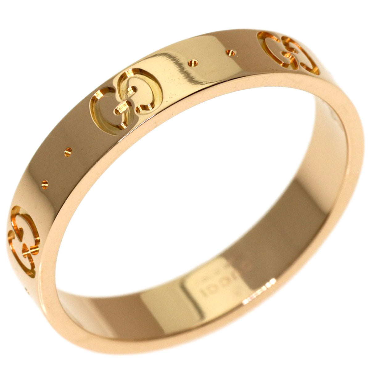 GUCCI Icon ring # 19 Ring K18 Pink Gold Ladies [Used]