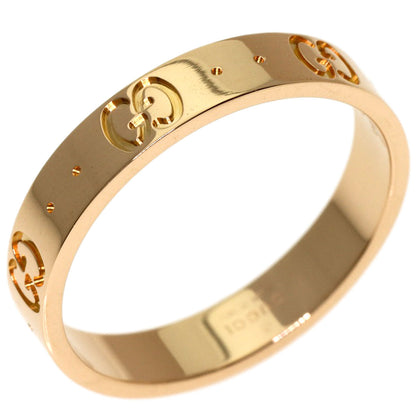 GUCCI Icon ring # 19 Ring K18 Pink Gold Ladies [Used]