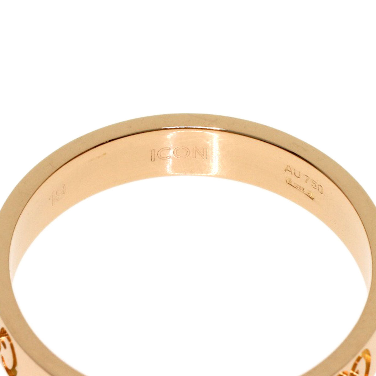 GUCCI Icon ring # 19 Ring K18 Pink Gold Ladies [Used]