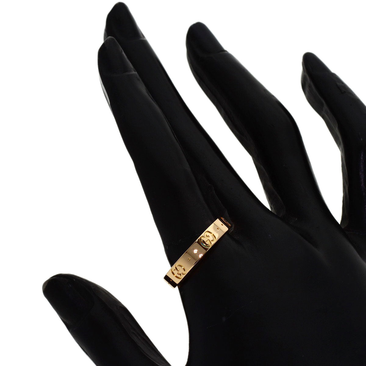 GUCCI Icon ring # 19 Ring K18 Pink Gold Ladies [Used]