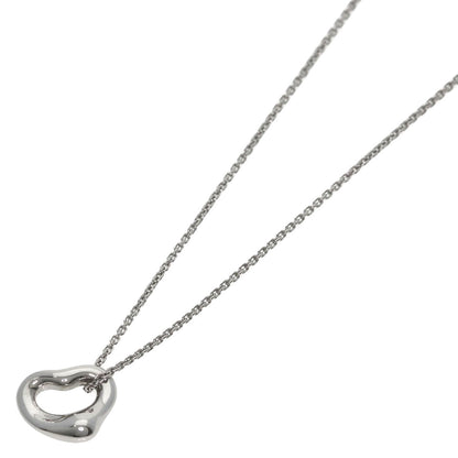 TIFFANY&Co. Open heart Necklace Platinum PT950 Ladies [Used]