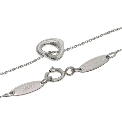 TIFFANY&Co. Open heart Necklace Platinum PT950 Ladies [Used]