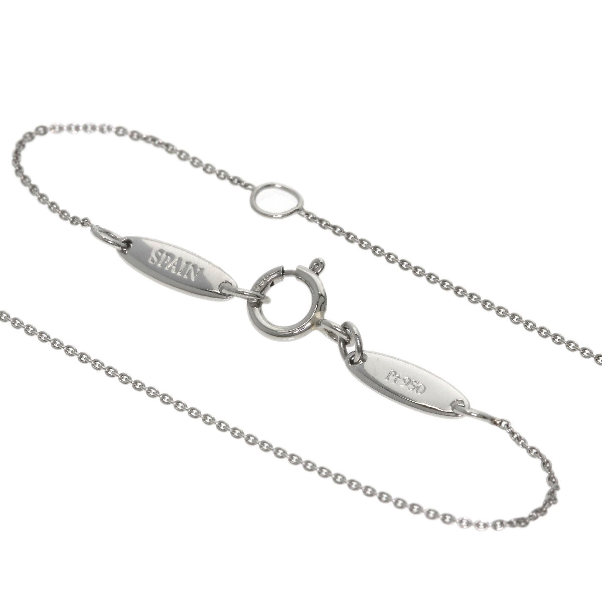 TIFFANY&Co. Open heart Necklace Platinum PT950 Ladies [Used]