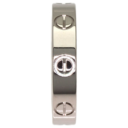 CARTIER Mini love ring #49 Ring K18 White Gold Ladies [Used]