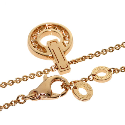 BVLGARI BVLGARI BVLGARI Openwork Diamond Necklace K18 Pink Gold Ladies [Used]