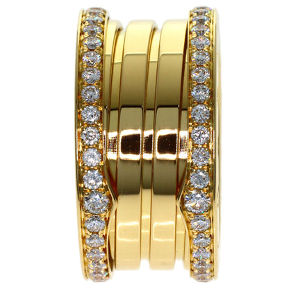 BVLGARI B.zero1 Edge Diamond 4-band #54 Ring K18 Yellow Gold Ladies [Used]