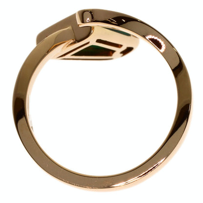 BVLGARI Gelati Malachite Diamond #52 Ring K18 Pink Gold Ladies [Used]