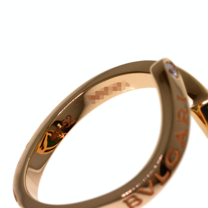 BVLGARI Gelati Malachite Diamond #52 Ring K18 Pink Gold Ladies [Used]