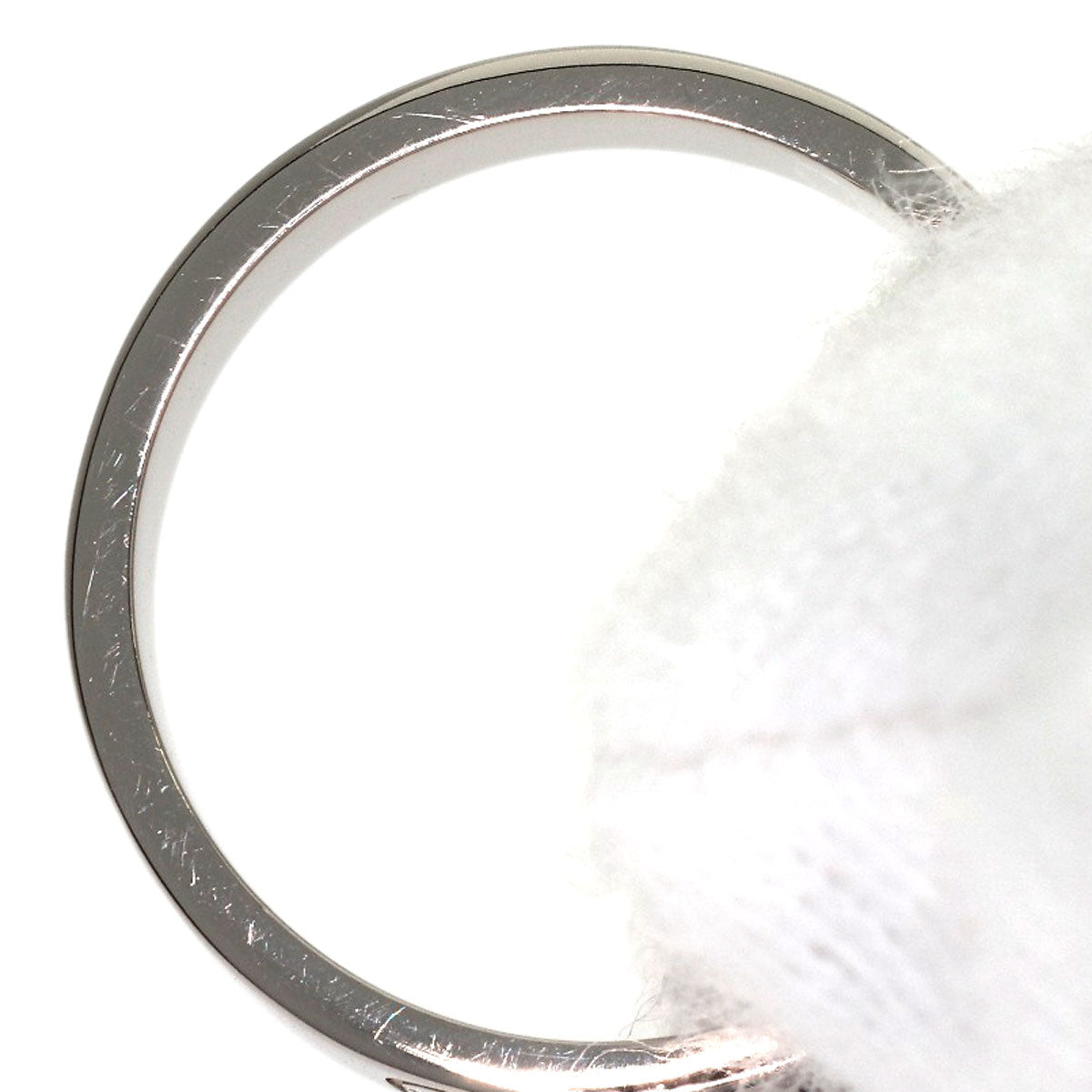 CARTIER mini love ring #48 Ring K18 White Gold Ladies [Used]