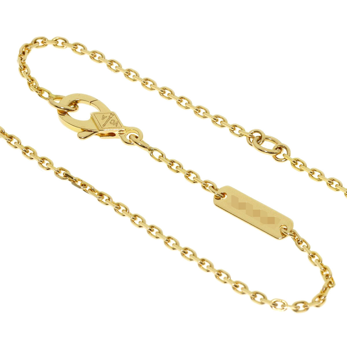 Van Cleef & Arpels Vintage Alhambra Shell Necklace K18 Yellow Gold Ladies [Used]