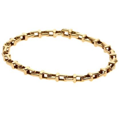 TIFFANY&Co. T narrow Bracelet K18 Pink Gold Ladies [Used]