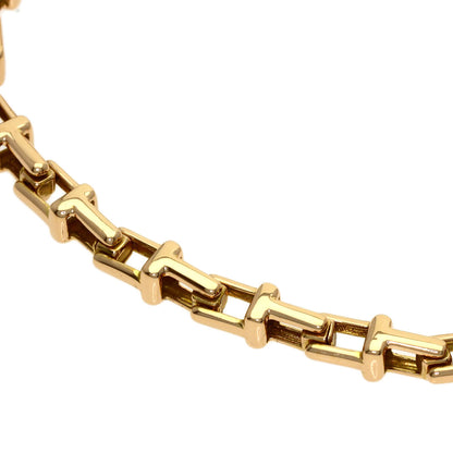 TIFFANY&Co. T narrow Bracelet K18 Pink Gold Ladies [Used]