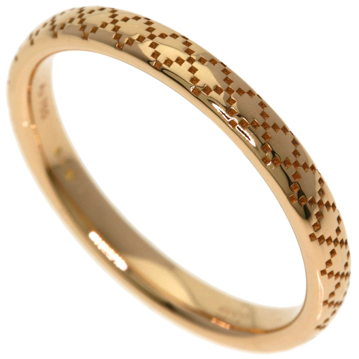 GUCCI Diamantissima # 13 Ring K18 Pink Gold Ladies [Used]