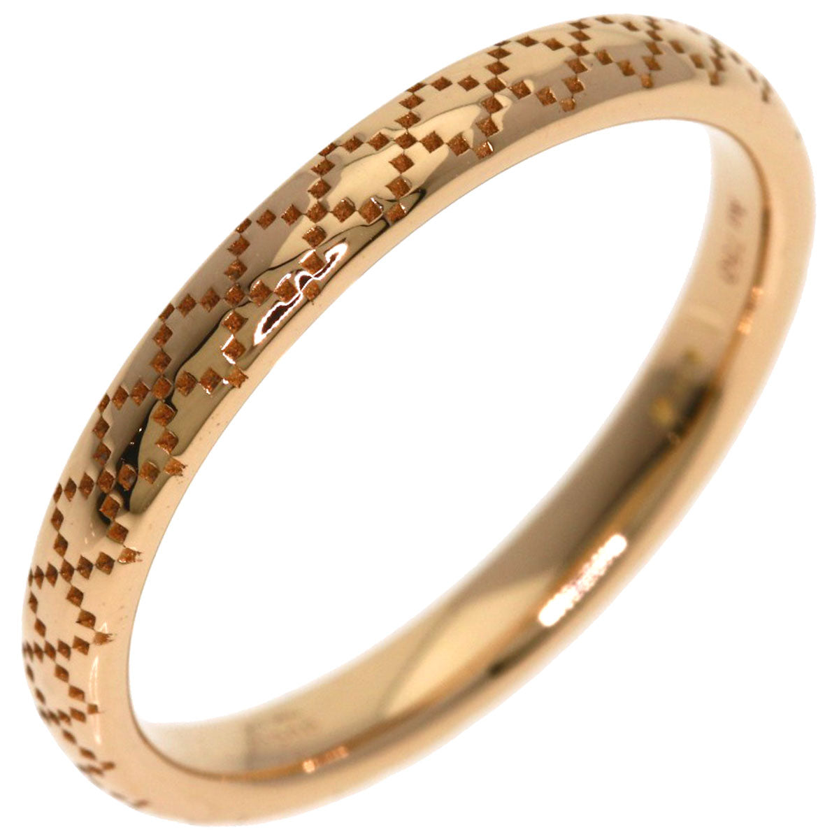 GUCCI Diamantissima # 13 Ring K18 Pink Gold Ladies [Used]