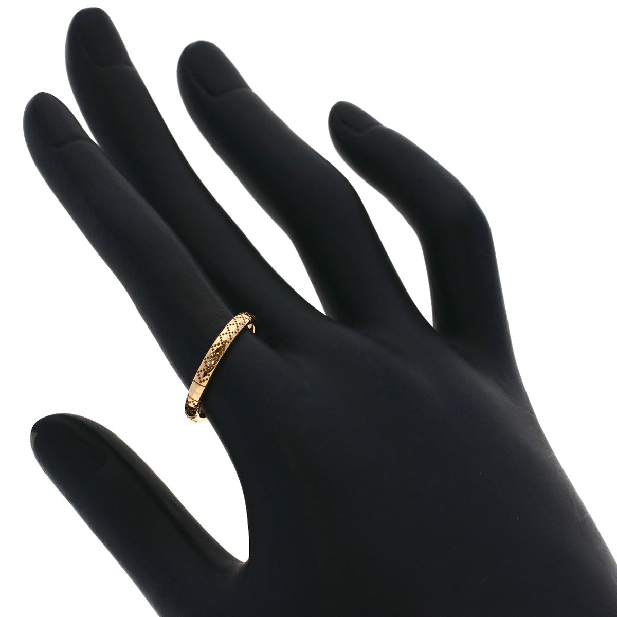GUCCI Diamantissima # 13 Ring K18 Pink Gold Ladies [Used]