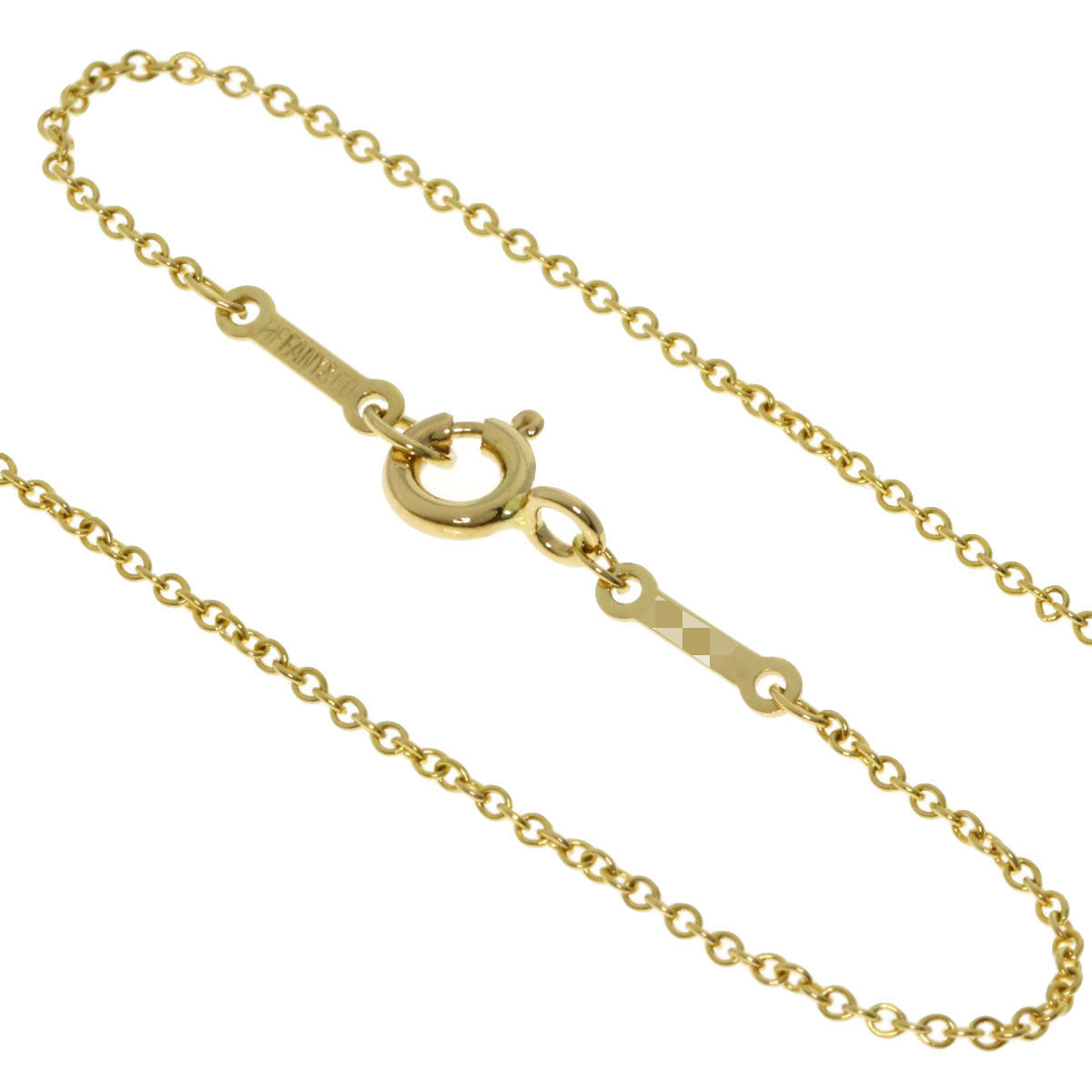 TIFFANY&Co. By The Yard 1P Diamond Necklace K18 Yellow Gold Ladies [Used]