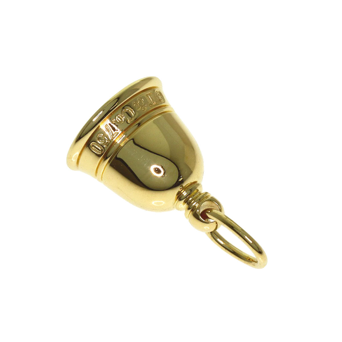 TIFFANY&Co. Bell 1P Diamond Pendant top K18 Yellow Gold Ladies [Used]