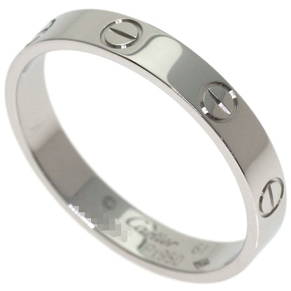 CARTIER mini love ring #61 Ring Platinum PT950 Ladies [Used]