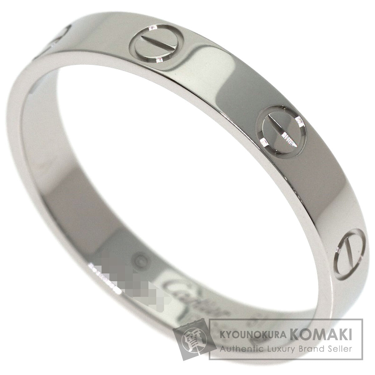 CARTIER mini love ring #61 Ring Platinum PT950 Ladies [Used]