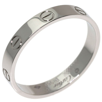 CARTIER mini love ring #61 Ring Platinum PT950 Ladies [Used]