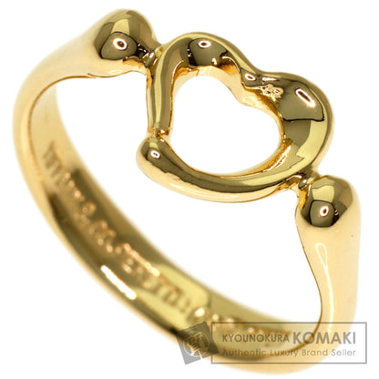 TIFFANY&Co. Open heart Ring K18 Yellow Gold Ladies [Used]
