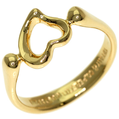 TIFFANY&Co. Open heart Ring K18 Yellow Gold Ladies [Used]