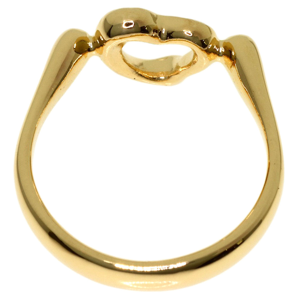 TIFFANY&Co. Open heart Ring K18 Yellow Gold Ladies [Used]