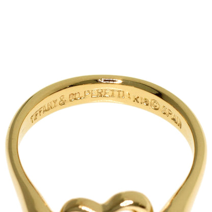 TIFFANY&Co. Open heart Ring K18 Yellow Gold Ladies [Used]