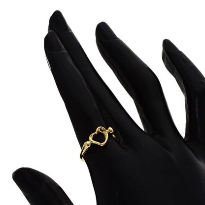 TIFFANY&Co. Open heart Ring K18 Yellow Gold Ladies [Used]