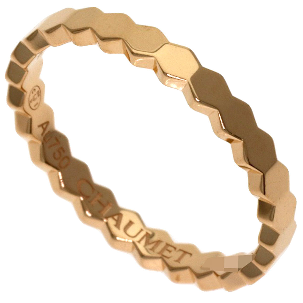 Chaumet Be My Love Honeycomb #49 Ring K18 Pink Gold Ladies [Used]