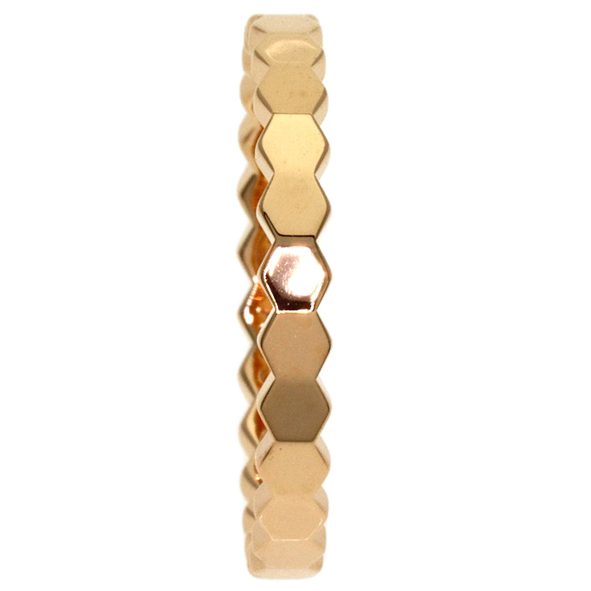 Chaumet Be My Love Honeycomb #49 Ring K18 Pink Gold Ladies [Used]
