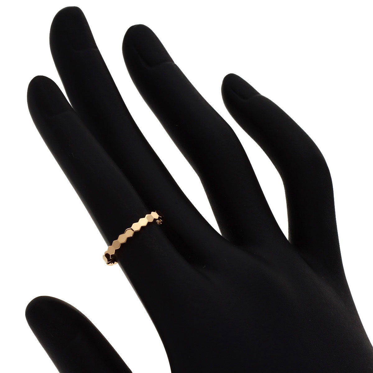 Chaumet Be My Love Honeycomb #49 Ring K18 Pink Gold Ladies [Used]