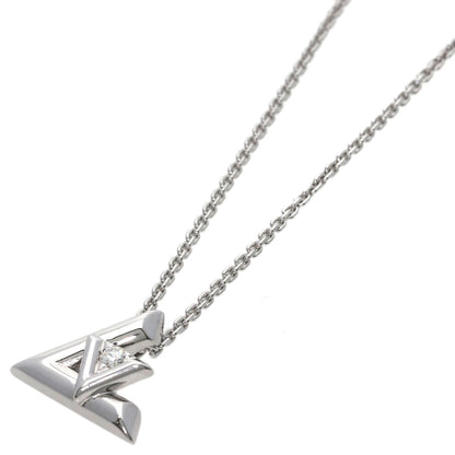 LOUIS VUITTON Volt One PM Diamond Necklace K18 White Gold Ladies [Used]
