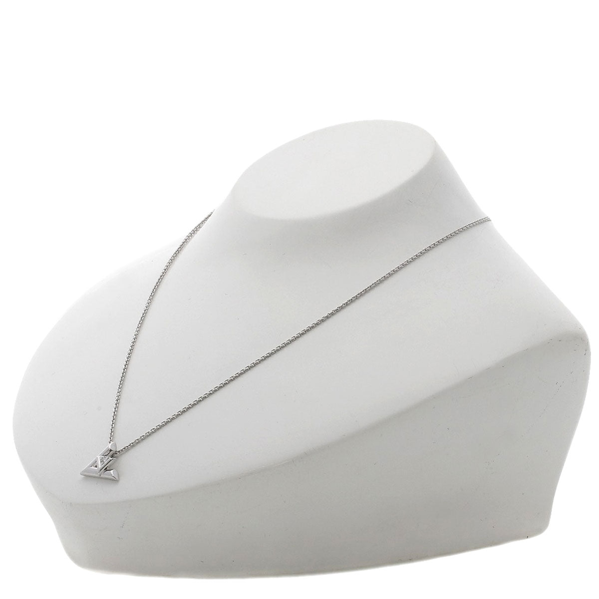 LOUIS VUITTON Volt One PM Diamond Necklace K18 White Gold Ladies [Used]