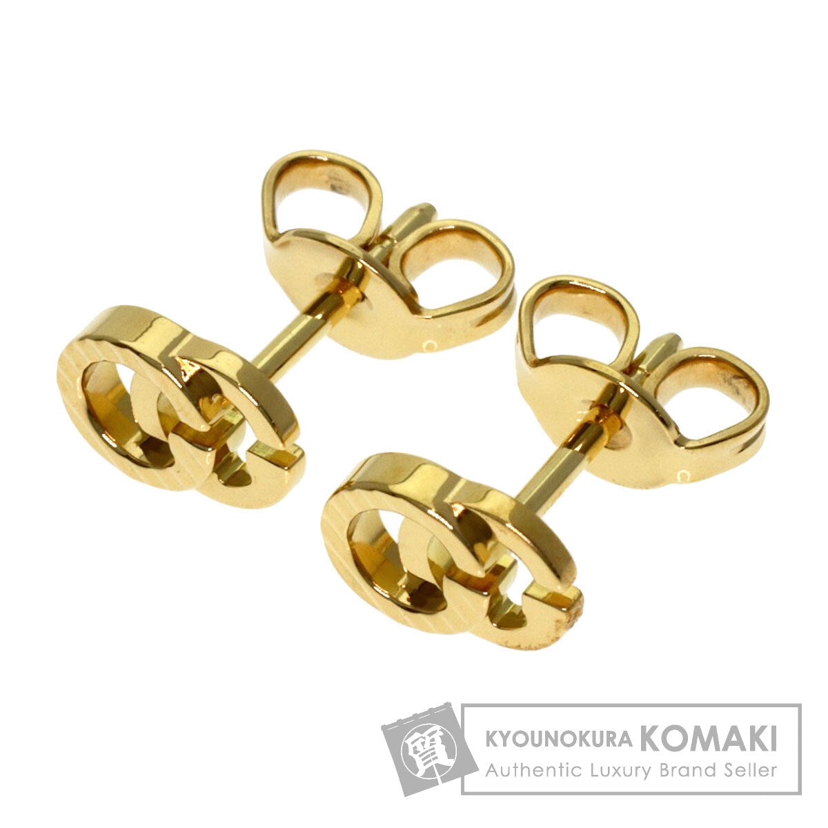 GUCCI GG running earring K18 Yellow Gold Ladies [Used]