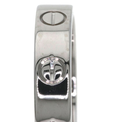 CARTIER Mini love ring 1P Diamond #47 Ring K18 White Gold Ladies [Used]