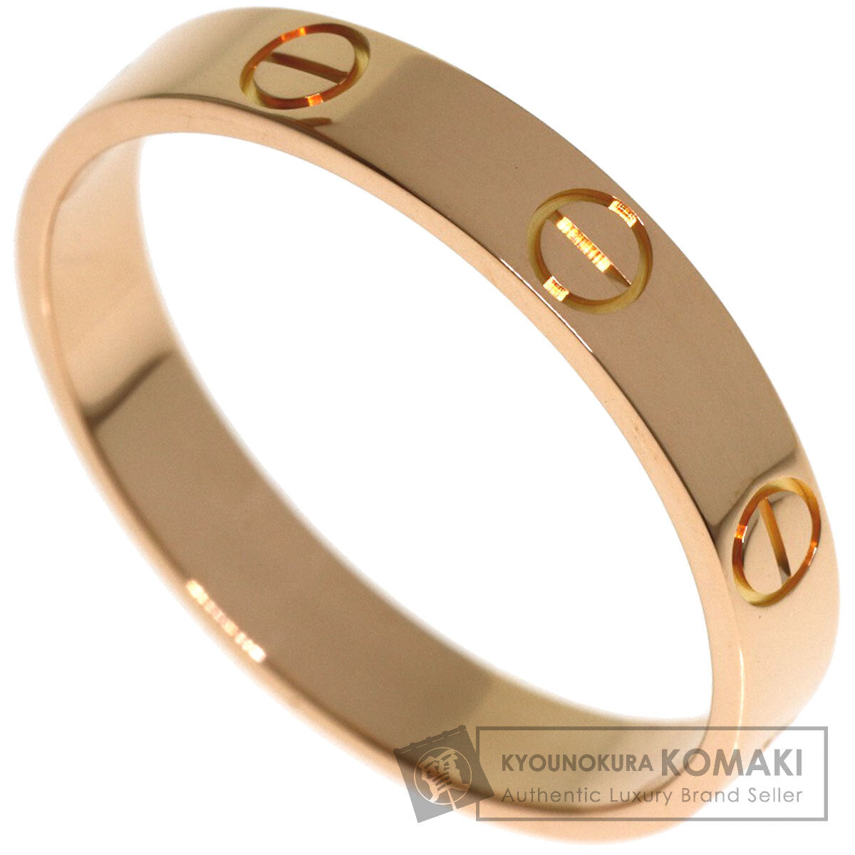 CARTIER Mini love ring #58 Ring K18 Pink Gold Ladies [Used]