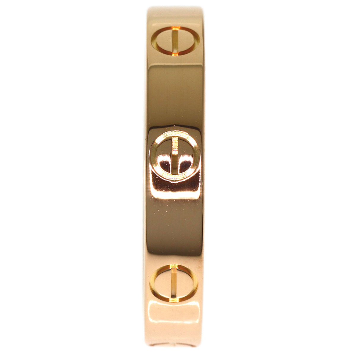 CARTIER Mini love ring #58 Ring K18 Pink Gold Ladies [Used]