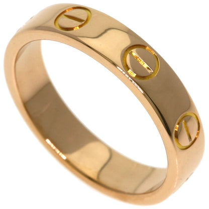 CARTIER Mini love ring #46 Ring K18 Pink Gold Ladies [Used]
