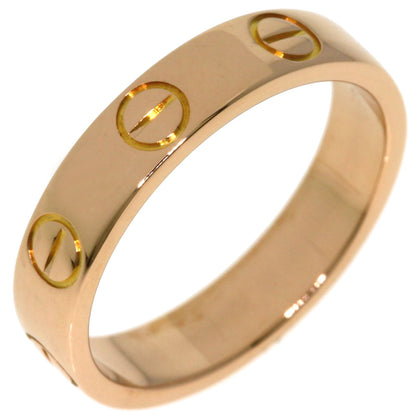 CARTIER Mini love ring #46 Ring K18 Pink Gold Ladies [Used]