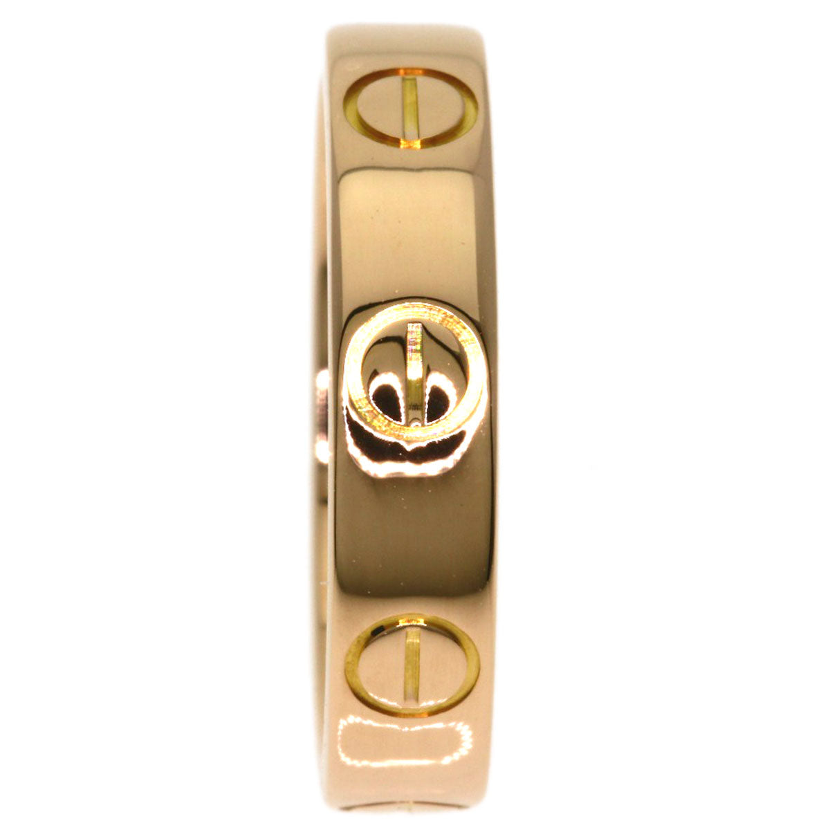 CARTIER Mini love ring #46 Ring K18 Pink Gold Ladies [Used]