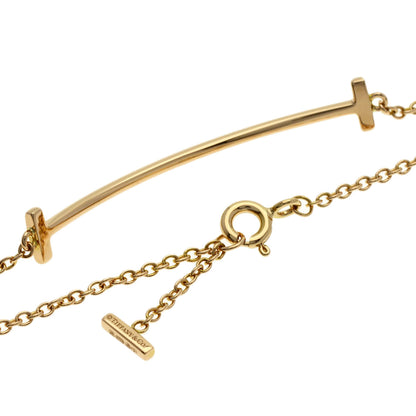 TIFFANY&Co. T smile small Bracelet K18 Pink Gold Ladies [Used]