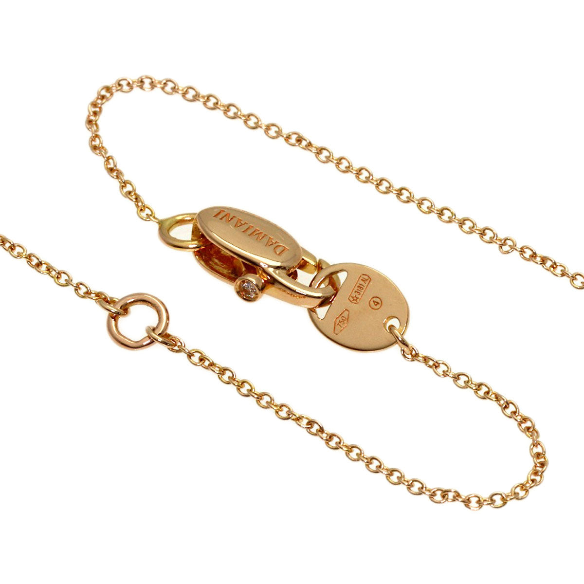 Damiani Belle Epoque XXS Diamond Necklace K18 Pink Gold Ladies [Used]