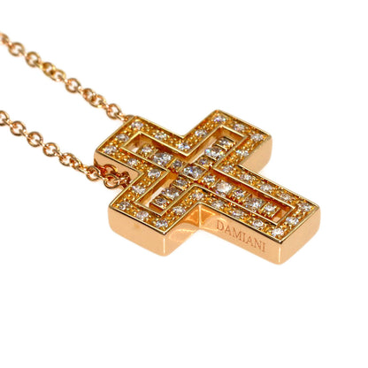 Damiani Belle Epoque XXS Diamond Necklace K18 Pink Gold Ladies [Used]